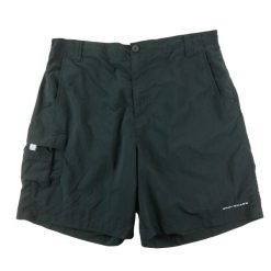 Second life - Columbia krótkie spodenki męskie Omni-Shade PFG - Jak nowy. Czarne krótkie spodenki sportowe męskie Columbia, l, bez wzorów, trekkingowe. Za 106.46 zł.