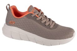 Buty do chodzenia damskie Skechers Bobs Sport B Flex. Szare obuwie sportowe damskie Skechers, bez wzorów, z materiału, trekkingowe. Za 199.99 zł.
