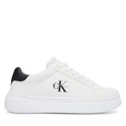 Sneakersy Calvin Klein. Białe trampki i tenisówki chłopięce Calvin Klein, bez wzorów, bez zapięcia. Za 429.99 zł.