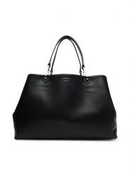 Emporio Armani Torebka EW001001 AF18673 UC001 Czarny. Czarne torebki do ręki damskie Emporio Armani, bez wzorów, ze skóry, bez dodatków. Za 2,209.00 zł.