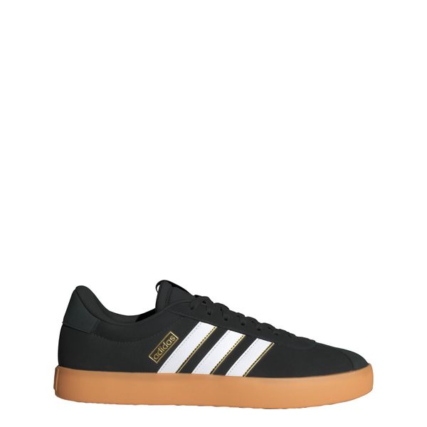 Buty VL Court 3.0. Białe obuwie sportowe damskie Adidas, bez wzorów, ze skóry, trekkingowe. Za 329.00 zł.