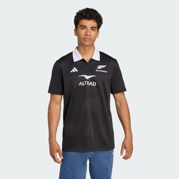 Koszulka All Blacks Supporter Polo. Czarne koszulki polo męskie Adidas, xl, bez wzorów, bez kołnierzyka, bez ramiączek, do piłki nożnej. W wyprzedaży za 194.35 zł.