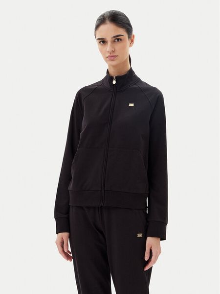 EA7 Emporio Armani Bluza 7W000077 AF13135 UC001 Czarny Regular Fit. Czarne bluzy damskie EA7 Emporio Armani, m, bez wzorów, z bawełny, bez kaptura. Za 259.99 zł.