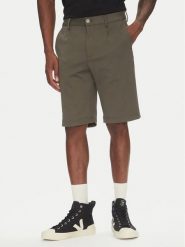 Lindbergh Szorty materiałowe 30-506062 Zielony Regular Fit. Zielone szorty męskie Lindbergh, m, bez wzorów, z materiału. Za 129.99 zł.