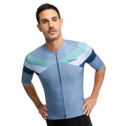 Męska koszulka rowerowa z krótkim rękawem Kolarstwo Siroko M2 Susten. Niebieskie koszulki sportowe męskie SIROKO, na lato, m, bez wzorów, bez kołnierzyka, bez ramiączek, rowerowe. Za 253.00 zł.