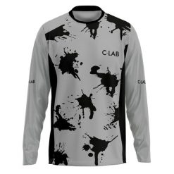 Koszulka MTB Enduro z długim rękawem Splash. Czarne bluzy męskie C-LAB, bez wzorów, z tkaniny, bez kaptura. Za 329.17 zł.