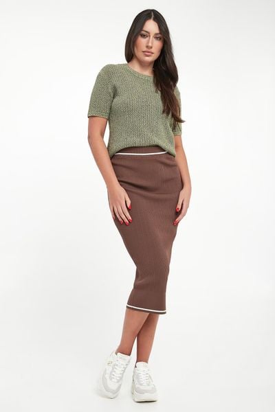 Spódnica ołówkowa midi ARMANI EXCHANGE. Spódnice damskie Armani Exchange, l, bez wzorów, midi, ołówkowe. W wyprzedaży za 487.20 zł.