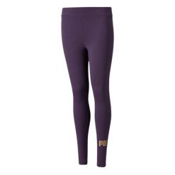 Legginsy Dziecięce Logo ESS. Czarne legginsy dla dziewczynek Puma, bez wzorów. Za 119.99 zł.