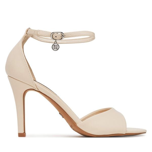 Sandały Nine West. Brązowe sandały damskie Nine West, bez wzorów, bez obcasa, na szpilce, bez zapięcia. Za 229.99 zł.
