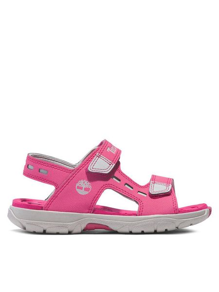 Timberland Sandały Moss Jump 2 Strap Sandal TB0A66SDEY51 Różowy. Czerwone sandały dziewczęce Timberland, ze skóry, bez zapięcia. Za 269.99 zł.