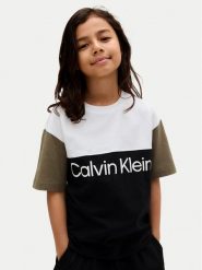 Calvin Klein Jeans T-Shirt Blocking IB0IB02528 M Czarny Relaxed Fit. Czarne t-shirty dla chłopców Calvin Klein Jeans, bez wzorów, z bawełny, bez ramiączek. Za 89.99 zł.
