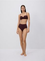 Majtki figi z wysokim stanem - ciemnofioletowy. Fioletowe figi damskie Reserved, l, bez wzorów. Za 59.99 zł.