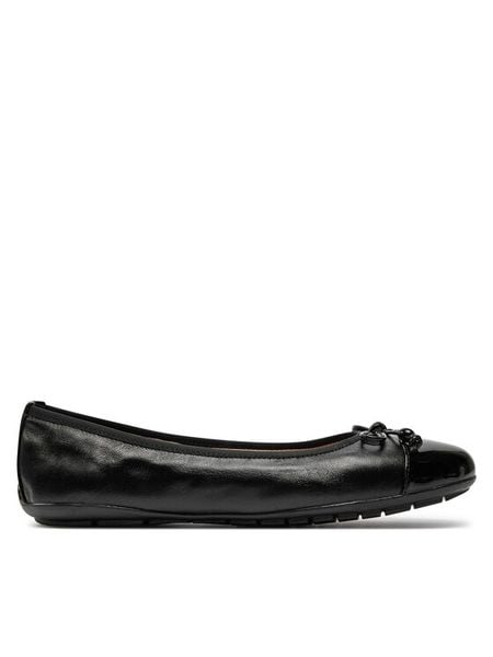 Caprice Baleriny 9-22113-42 Czarny. Czarne baleriny damskie Caprice, bez wzorów, ze skóry, bez obcasa. Za 168.99 zł.