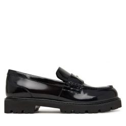 Loafersy KARL LAGERFELD. Czarne mokasyny damskie KARL LAGERFELD. Za 879.99 zł.