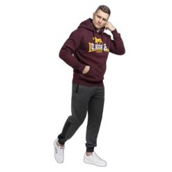 Bluza z kapturem Lonsdale Thurning. Białe bluzy męskie Lonsdale, xl, bez wzorów, z bawełny, z kapturem. Za 256.00 zł.