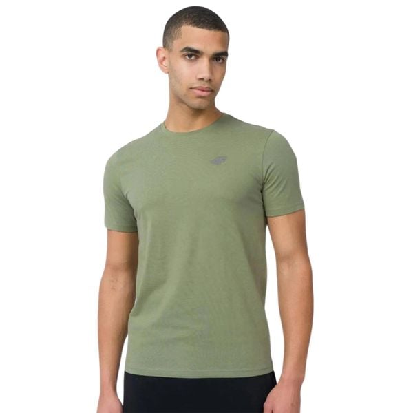 T-shirt bawełniany męski 4F 4FWSS26TTSHM4484. Fioletowe t-shirty męskie 4f, m, bez wzorów, z bawełny, klasyczne, bez kołnierzyka. Za 59.99 zł.