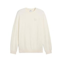 Bluza Puma Elevated Crew. Brązowe bluzy męskie Puma, m, bez wzorów, z bawełny, bez kaptura. Za 172.00 zł.