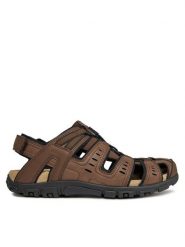 Geox Sandały Uomo Sandal Strada U4524C 000ME C6006 Brązowy. Brązowe sandały męskie Geox, ze skóry, bez zapięcia. Za 229.99 zł.
