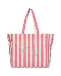 Torba typu tote damska FAIRY BEACH. Czerwone torby na ramię damskie Roxy, bez wzorów, z bawełny, bez dodatków. Za 149.99 zł.
