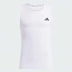 Koszulka bez rękawów PrimeLift Essentials Workout Rib. Szare koszulki sportowe męskie Adidas, l, bez wzorów, z dzianiny, bez kołnierzyka, bez ramiączek, na fitness i siłownię, climacool (adidas). Za 132.99 zł.