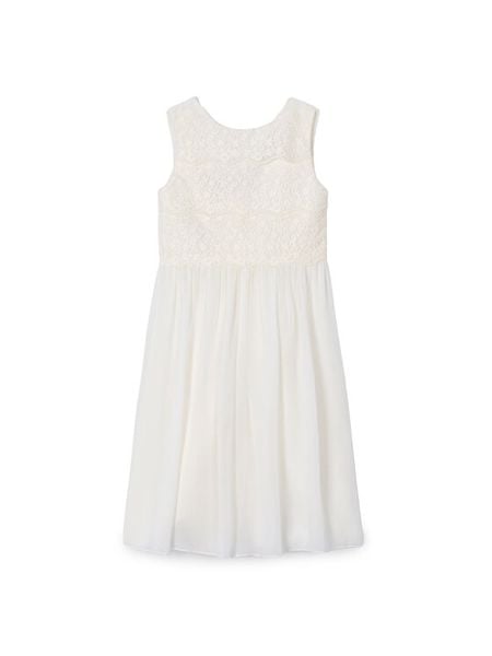 Mayoral Kombinezon 3870 Écru Regular Fit. Sukienki dla dziewczynek Mayoral, bez wzorów, z syntetyku, bez ramiączek. Za 229.99 zł.