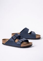 Birkenstock Arizona BF Klapki Unisex. Niebieskie buty sportowe męskie Birkenstock, z materiału, klasyczne. Za 349.99 zł.