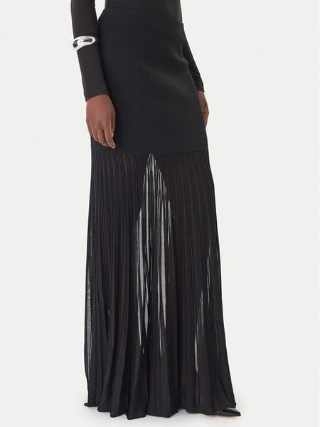 MICHAEL Michael Kors Spódnica maxi MS670LHBFD Czarny Slim Fit. Czarne spódnice damskie MICHAEL Michael Kors, l, bez wzorów, z syntetyku, maxi. Za 730.99 zł.