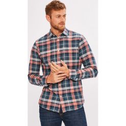 Premium by Jack&Jones - Koszula. Szare koszule męskie Premium by Jack&Jones, w kratkę, z bawełny, z klasycznym kołnierzykiem, z długim rękawem. W wyprzedaży za 179.90 zł.
