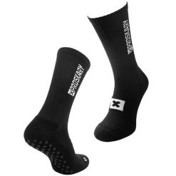 Skarpety do piłki nożnej antypoślizgowe Proskary Comfort. Białe legginsy sportowe męskie Proskary, bez wzorów, z bawełny. Za 49.00 zł.