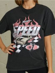 Koszulka Hot Wheels - szary. Szare t-shirty damskie Sinsay, l, bez wzorów, bez kołnierzyka. W wyprzedaży za 17.99 zł.