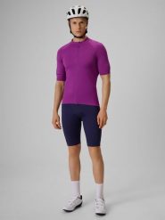 4F Spodenki kolarskie z żelową wkładką męskie - granatowe XL. Niebieskie szorty męskie 4f, m, bez wzorów, z materiału. Za 249.99 zł.