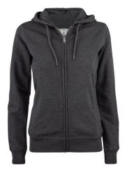 Clique Premium OC Hoody Full Zip Women — damska bluza z kapturem z bawełny. Szare bluzy damskie CLIQUE, s, bez wzorów, z bawełny, z kapturem. Za 294.72 zł.