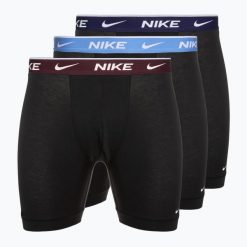 Bokserki męskie Nike Everyday Cotton Stretch 3 pary. Czarne bokserki męskie Nike, m, bez wzorów. Za 149.99 zł.