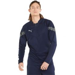 Bluza Puma Teamfinal Training 14 Zip, Mężczyźni. Niebieskie bluzy męskie Puma, m, bez wzorów, z poliesteru, bez kaptura, do piłki nożnej. Za 390.00 zł.