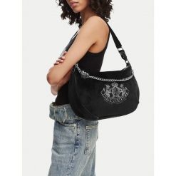 Torebka Juicy Couture. Czarne torebki do ręki damskie Juicy Couture, bez wzorów, klasyczne, bez dodatków. Za 349.99 zł.