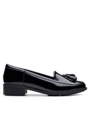 Clarks Loafersy Havisham Edge 26178704 Czarny. Czarne mokasyny damskie Clarks, z lakierowanej skóry. Za 287.99 zł.
