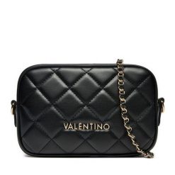 Torebka Valentino. Czarne listonoszki damskie Valentino, bez wzorów, bez dodatków. Za 399.99 zł.