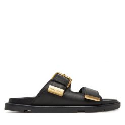 Klapki Marc O'Polo. Czarne klapki damskie Marc O'Polo, bez wzorów, bez obcasa. Za 469.99 zł.