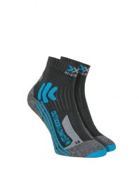 Skarpety damskie trekkingowe X-Socks Trek Outdoor Low Cut Blue Grey. Niebieskie skarpety damskie X-Socks, bez wzorów, z materiału. Za 60.00 zł.