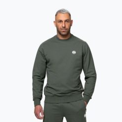 Bluza męska Pitbull Nugget Small Logo Crewneck. Zielone bluzy sportowe męskie PITBULL, m, bez wzorów, z bawełny, bez kaptura. Za 189.99 zł.