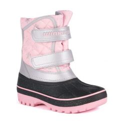 Wink Buty Zimowe Dziewczęce 28 Różowy/Czarny. Czarne buty zimowe dziewczęce marki Wink, bez wzorów. Za 109.00 zł.