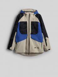 4F Kurtka snowboardowa membrana 15000 męska - multikolor XXL. Brązowe kurtki męskie 4f, m, bez wzorów, z meshu, bez kaptura, snowboardowy. Za 799.99 zł.