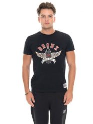 Męska koszulka z krótkim rękawem i grafiką. Czarne koszulki sportowe męskie LEONE 1947 APPAREL, l, bez wzorów, bez kołnierzyka, bez ramiączek, na fitness i siłownię. Za 176.82 zł.