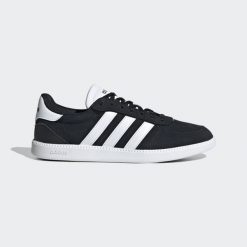 Buty do chodzenia damskie ADIDAS Breaknet Sleek. Czarne obuwie sportowe damskie Adidas, bez wzorów, z kauczuku, trekkingowe. Za 249.99 zł.