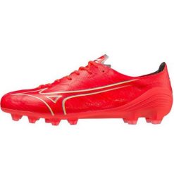 Męskie Buty Piłkarskie Morelia Alpha Elite. Czerwone trekkingi męskie Mizuno, do piłki nożnej. Za 916.99 zł.