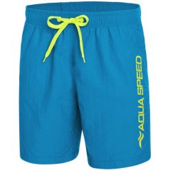 Spodenki kąpielowe męskie Aqua Speed Owen. Niebieskie kąpielówki męskie Aqua-Speed, m, bez wzorów. Za 79.99 zł.