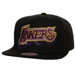 Czapka typu snapback Mitchell & Ness Big Face 7.0 Los Angeles Lakers. Czarne czapki i kapelusze męskie Mitchell & Ness, bez wzorów. Za 206.50 zł.