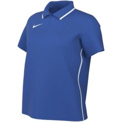 Koszulka damska Nike Dri-Fit Park 26 Polo. Niebieskie koszulki sportowe damskie Nike, bez wzorów, z poliesteru, bez kołnierzyka, bez ramiączek, do piłki nożnej, dri-fit (nike). Za 89.99 zł.