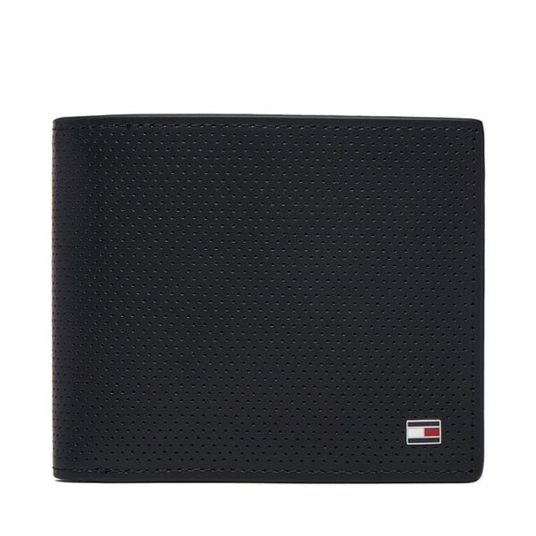 Portfel Tommy Hilfiger. Czarne portfele męskie Tommy Hilfiger, bez wzorów. Za 329.99 zł.