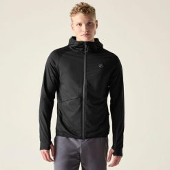 Męska bluza Assimilate VI z kapturem i rozciągliwym zamkiem błyskawicznym. Brązowe bluzy męskie Dare 2b, l, bez wzorów, z syntetyku, z kapturem. Za 149.99 zł.